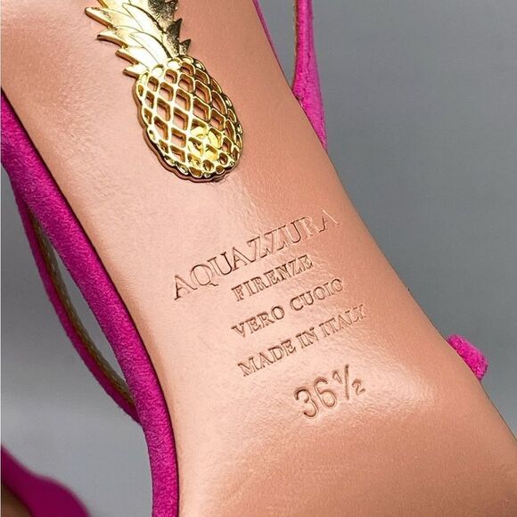 Aquazzura Sleek 75MM Strappy Suede Sandals size 36.5 - Picture 13 of 13